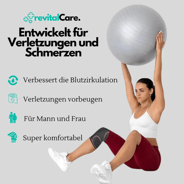 Zwarte FlexiKnee Pro orthopedische kniebandage, biedt maximale stabiliteit tijdens het sporten.
