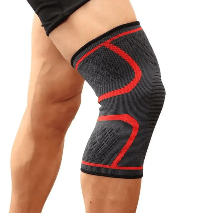 Detail van de FlexiKnee Pro orthopedische kniebandage, toont de hoge kwaliteit en afwerking.