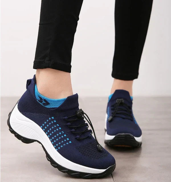 Orthopedische schoenen voor fasciitis plantaris, elegant damesschoeisel; stijlvol ontwerp in grijs, biedt comfort en pijnverlichting