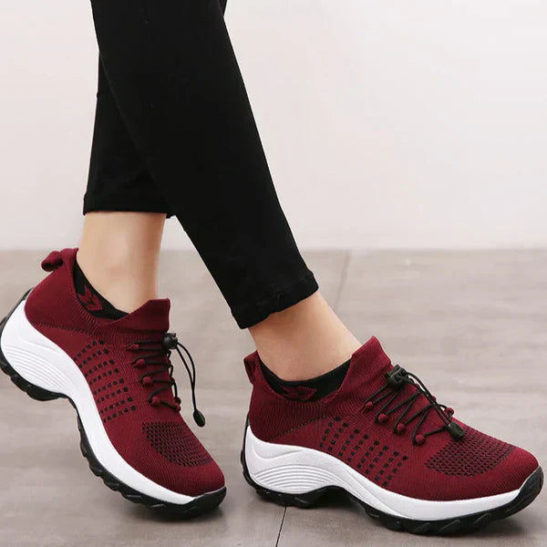 Orthopedische schoenen voor fasciitis plantaris, elegant damesschoeisel; stijlvol ontwerp in grijs, biedt comfort en pijnverlichting