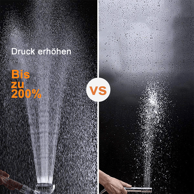 Premium douchekop met ionenfilter, waterbesparend, elegant design, verbeterde huidverzorging en hoge waterdruk.
