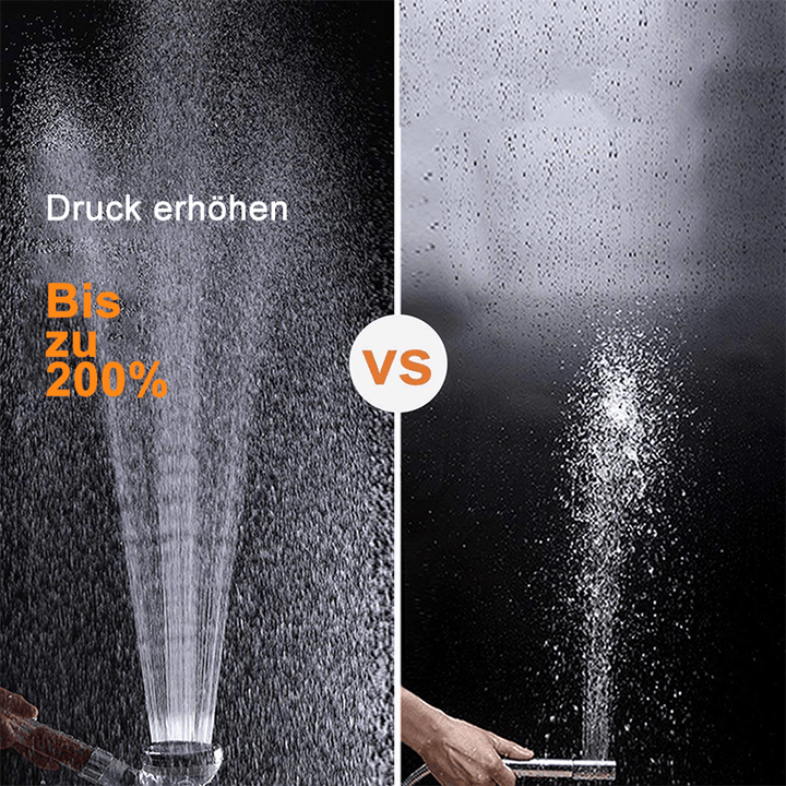 Premium douchekop met ionenfilter, waterbesparend, elegant design, verbeterde huidverzorging en hoge waterdruk.