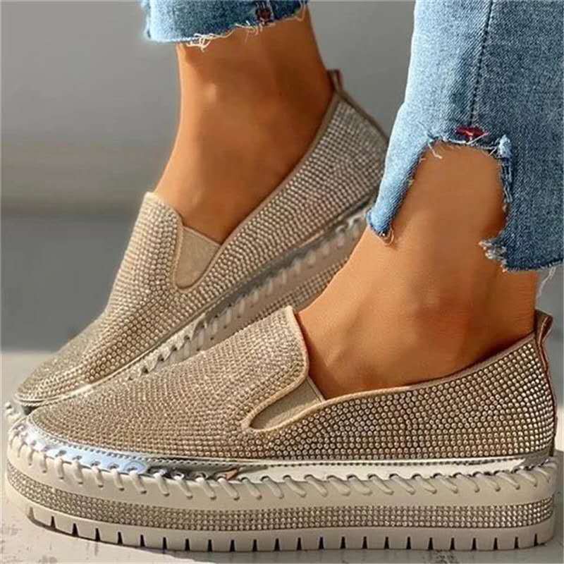 Dames Glanzende Platform Schoenen