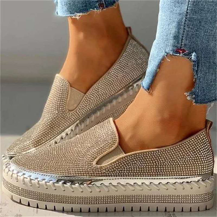 Dames Glanzende Platform Schoenen
