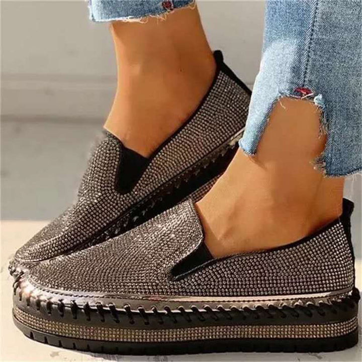 Dames Glanzende Platform Schoenen