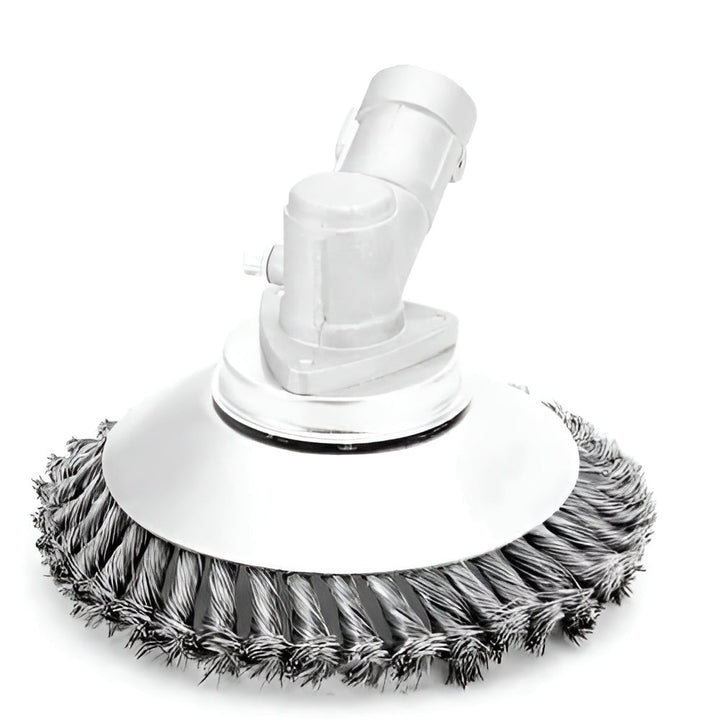 Professioneel borstelopzetstuk voor grasmaaier, perfect voor het grondig schoonmaken van je tuin en terras.