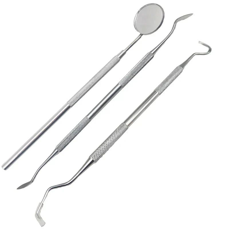 Complete mondhygiëne set met tandsteenverwijderaar en mondtools voor effectieve tandverzorging thuis.