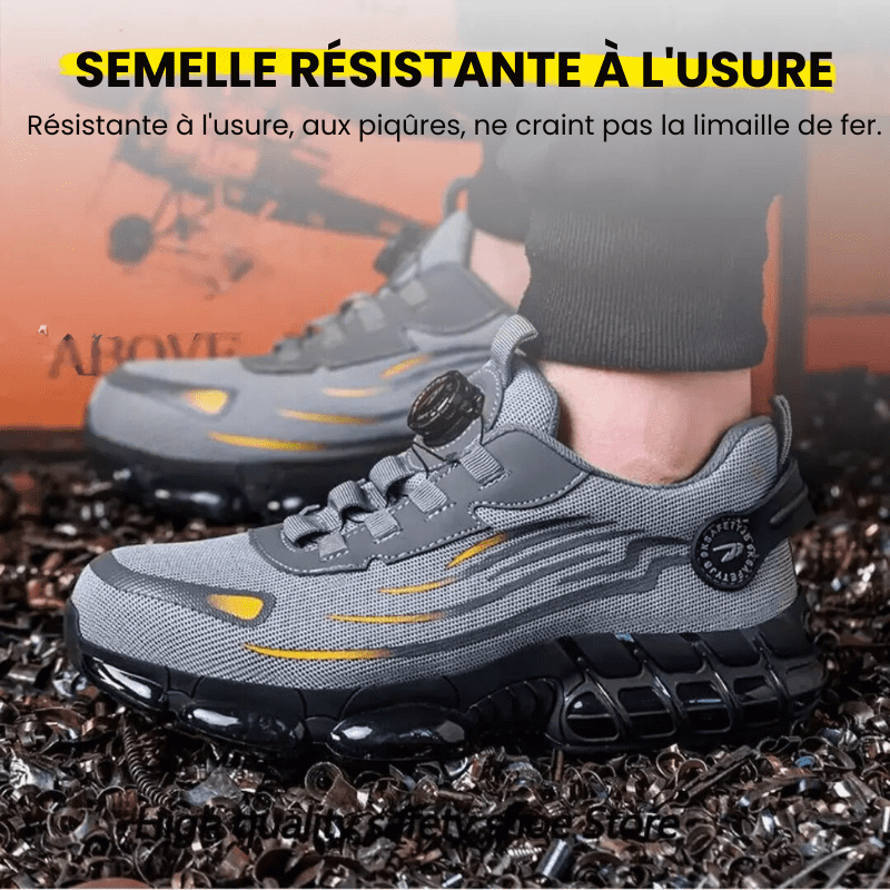 ProGuard veiligheidsschoenen met zichtbaar logo. Stalen neus, antislip zool, kwaliteit en bescherming.