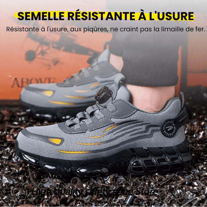ProGuard veiligheidsschoenen met zichtbaar logo. Stalen neus, antislip zool, kwaliteit en bescherming.