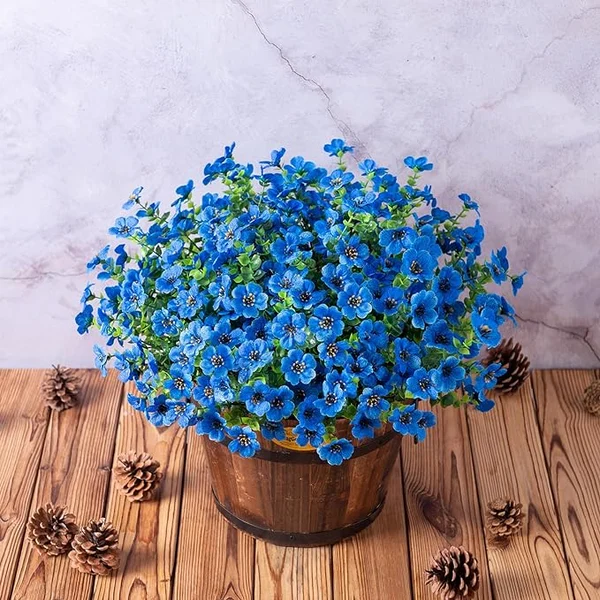 Onderhoudsvrije valse bloemen: realistische eucalyptus viooltjes voor thuis en tuin.