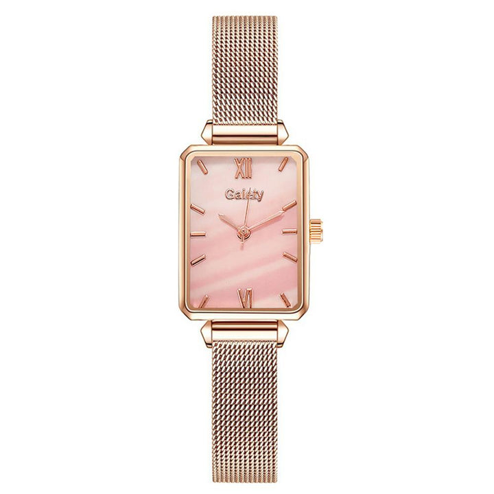 Trendy rechthoekig dameshorloge, perfect mode accessoire voor vrouwen.