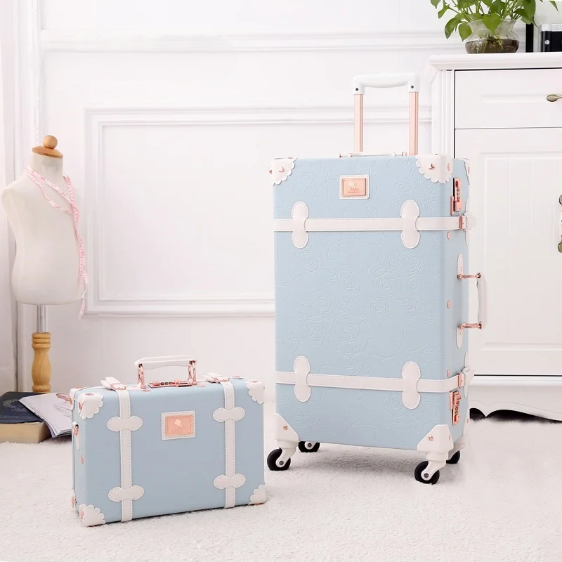 Retro hardcase kofferset Valencia, stijlvolle vintage bagage voor je volgende reis of vakantie.