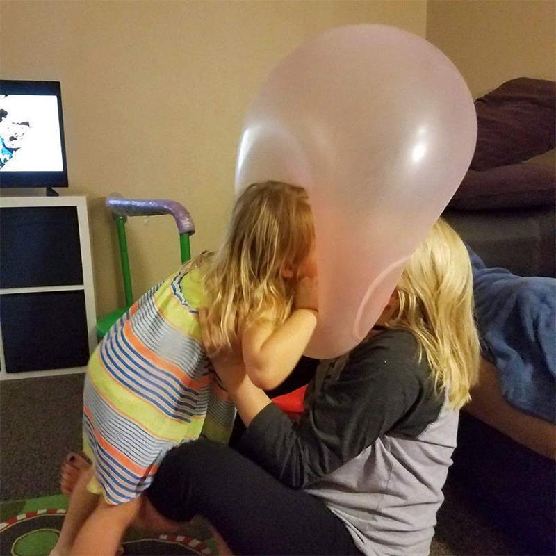 Opblaasbare bubble bal in groen