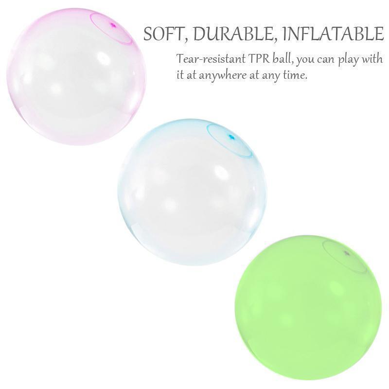 Opblaasbare bubble bal in lichtblauw
