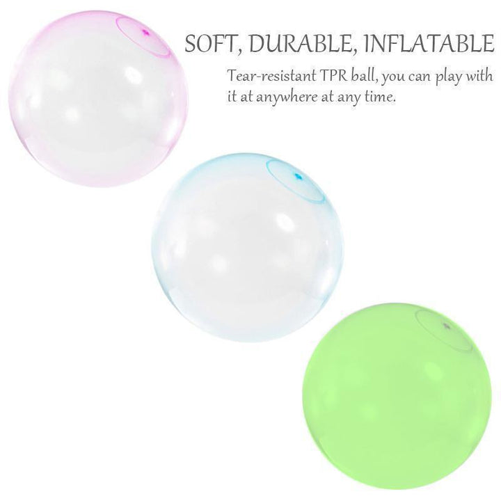 Opblaasbare bubble bal in lichtblauw