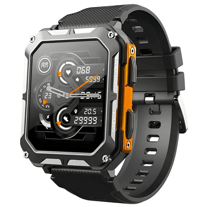 Robuuste ArmorTime smartwatch voor avonturiers. Waterdicht, schokbestendig outdoor horloge met lange batterijduur.