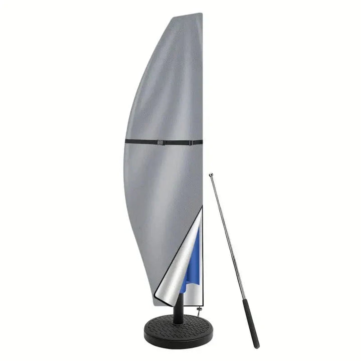 Parasolhoes met verstelbaar trekkoord voor een stevige pasvorm. Biedt robuuste bescherming voor elke parasol.