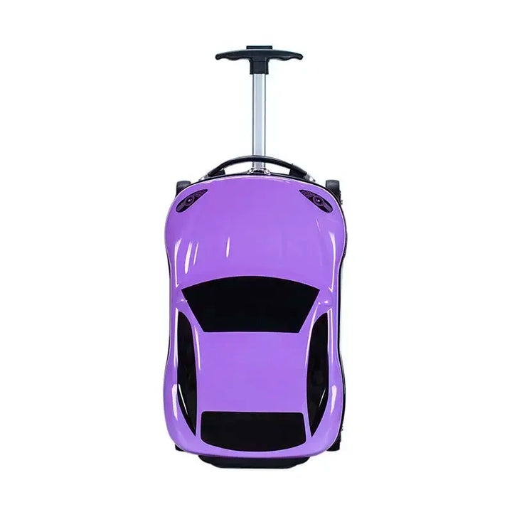 Kindvriendelijke reiskoffer auto, 3D en harde koffer. Perfect voor kinderreis, compacte handbagage en speelgoed.