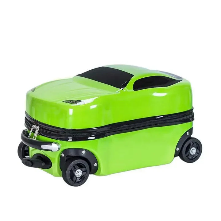 3D auto kinderkoffer met harde schaal. Handige en compacte reisbagage voor jonge reizigers.