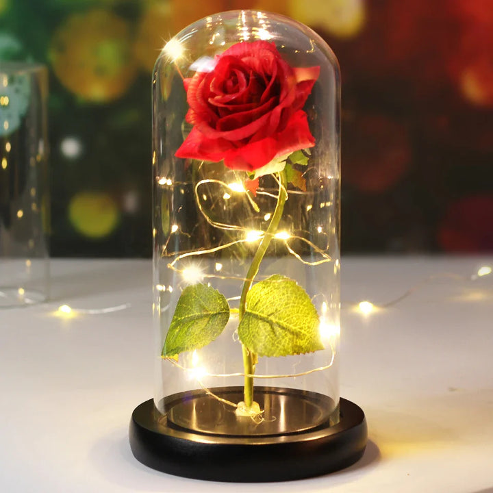 Romantisch LED roos cadeau-idee voor Valentijnsdag, Moederdag of jubileum.