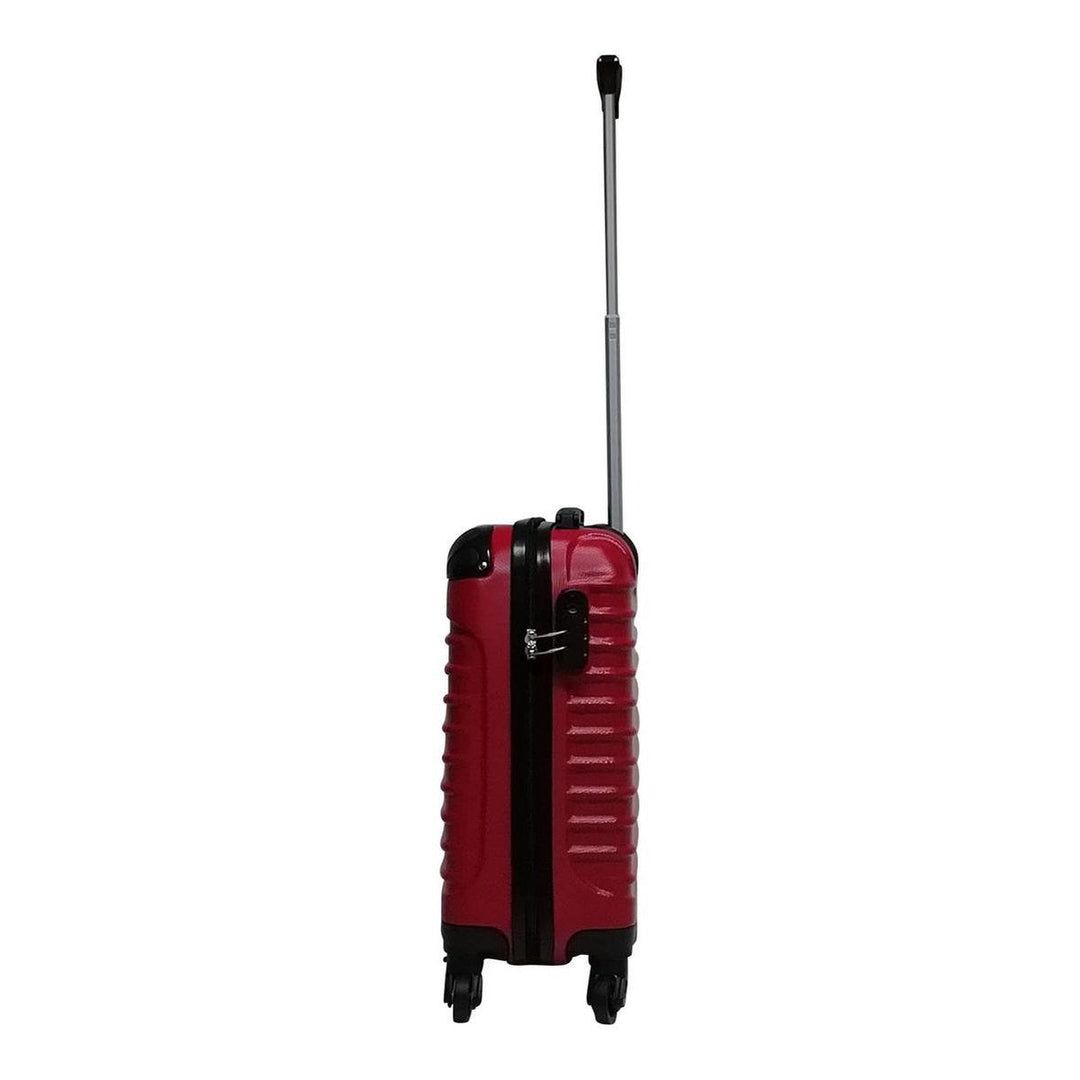 De Siena Rosso hardshell koffers in rood, een duurzame 2-delige bagageset voor al je reizen.
