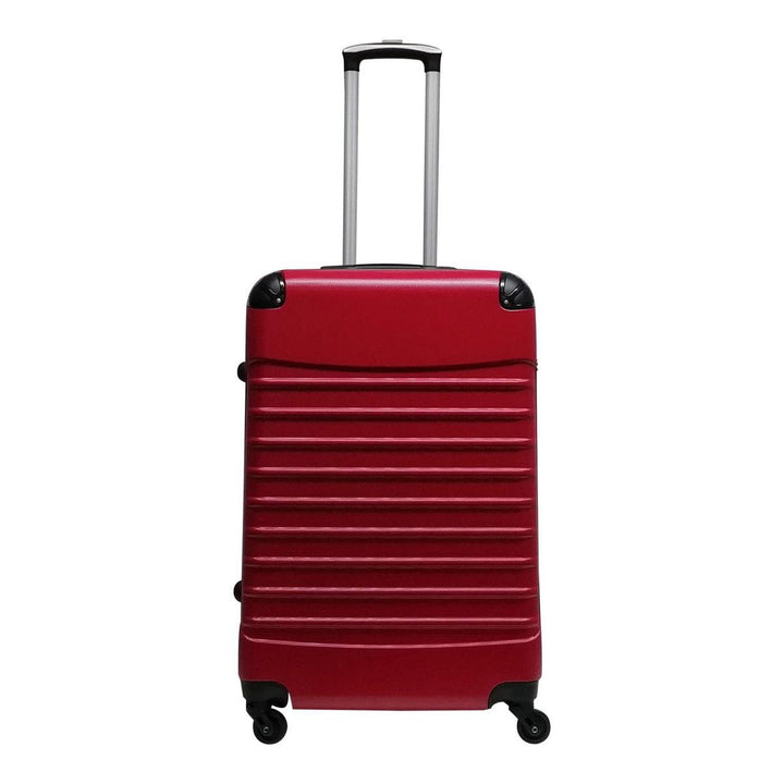 Grote rode Siena Rosso hardshell koffer L, robuuste & lichtgewicht trolley voor lange vakantiereizen.