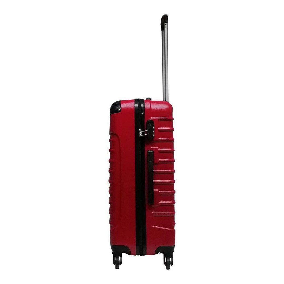 Veilige & lichtgewicht rode Siena Rosso 2-delige kofferset, robuuste reisbagage voor vakantie.