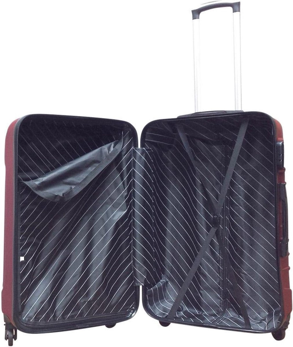 Mooie roze 2-delige harde reiskoffer set met 4 wielen en cijferslot, perfecte bagage voor stedentrips en vakanties.