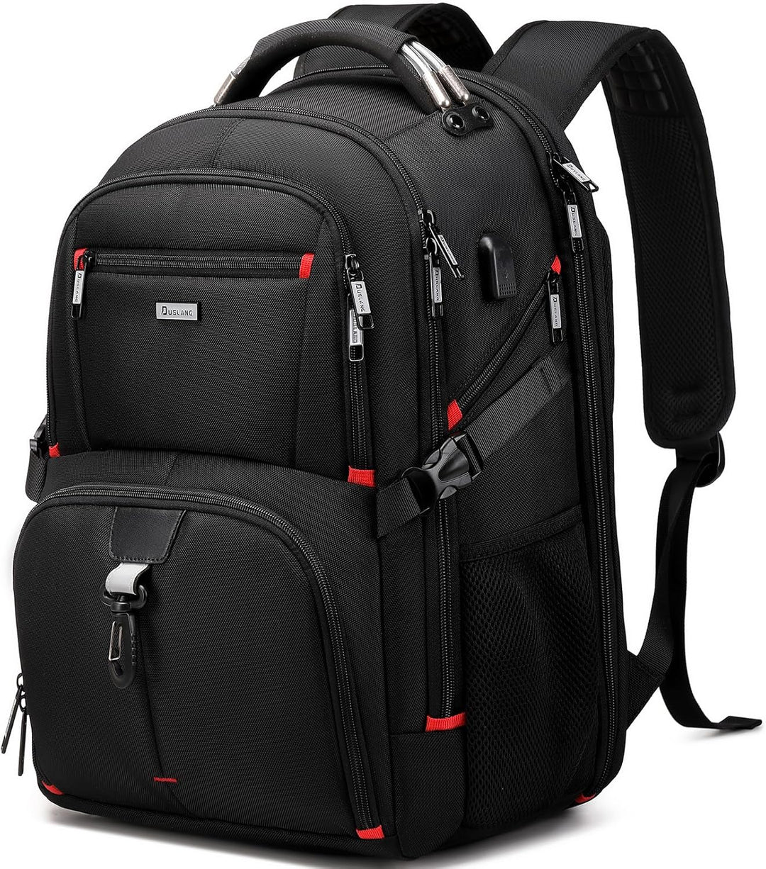 Extra grote 50L waterdichte laptoprugzak voor reizen, beschermt spullen en laptop. Perfecte vakantiebagage.
