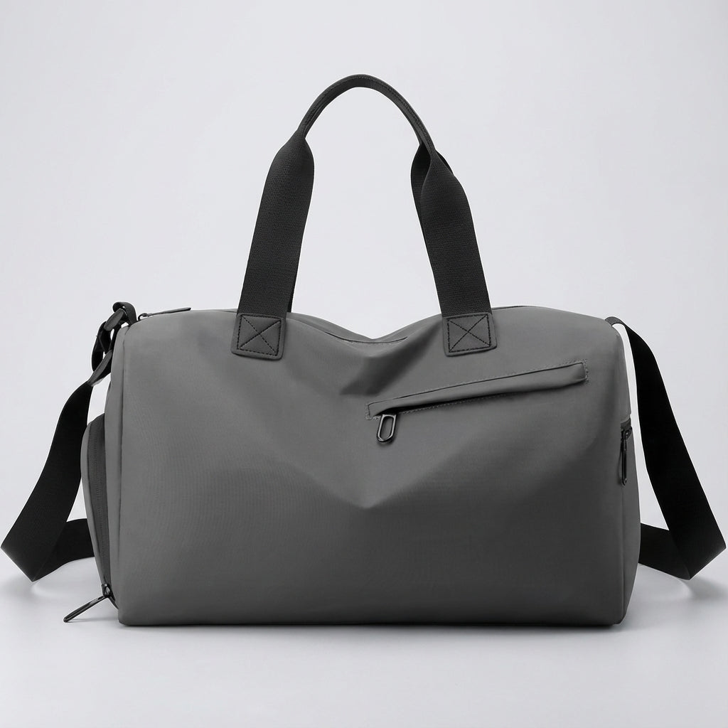 Praktische waterdichte Roamify weekendtas; ruime unisex reistas perfect voor korte trips en sport.