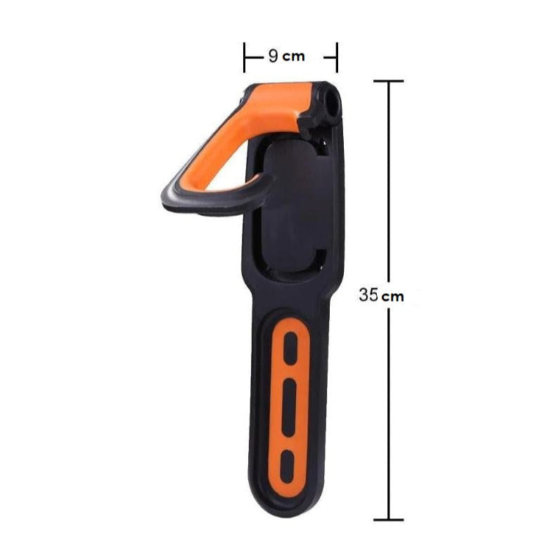 Woonoplossing: georganiseerde, verticale fietsopslag dankzij deze wandhaak met veilige grip.