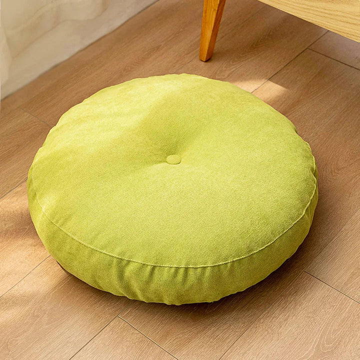 Rond Meditatie- en Yogakussen, zachte stof, ergonomisch, ideaal voor meditatie, yoga, decoratief vloerkussen.
