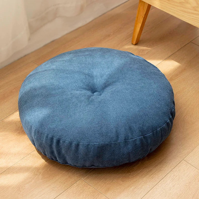 Rond Meditatie- en Yogakussen, zachte stof, ergonomisch, ideaal voor meditatie, yoga, decoratief vloerkussen.