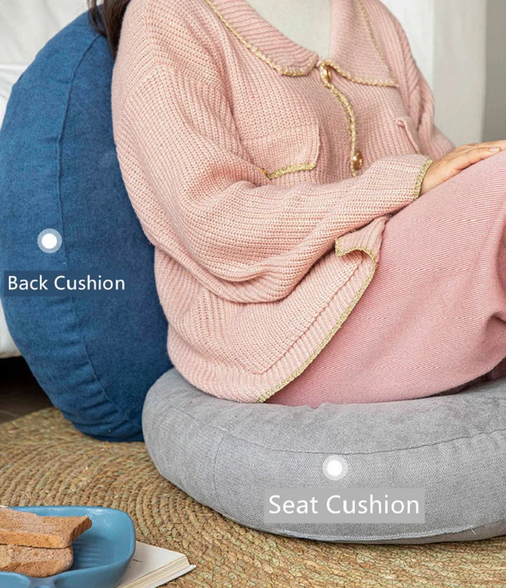 Rond Meditatie- en Yogakussen, zachte stof, ergonomisch, ideaal voor meditatie, yoga, decoratief vloerkussen.