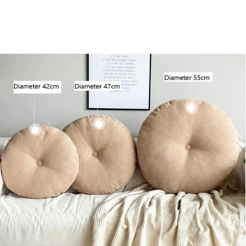 Rond Meditatie- en Yogakussen, zachte stof, ergonomisch, ideaal voor meditatie, yoga, decoratief vloerkussen.