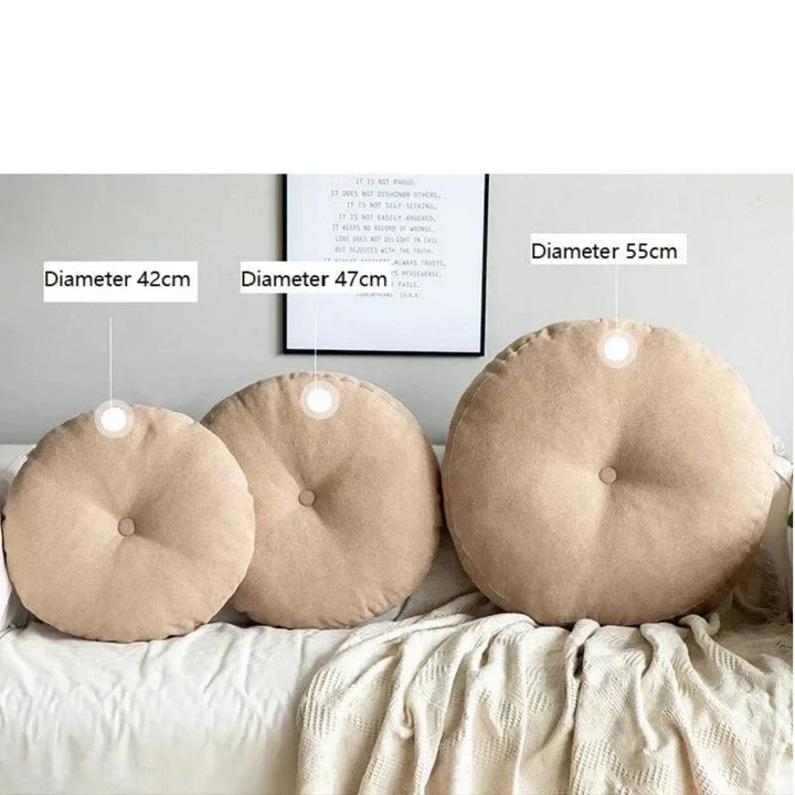 Rond Meditatie- en Yogakussen, zachte stof, ergonomisch, ideaal voor meditatie, yoga, decoratief vloerkussen.