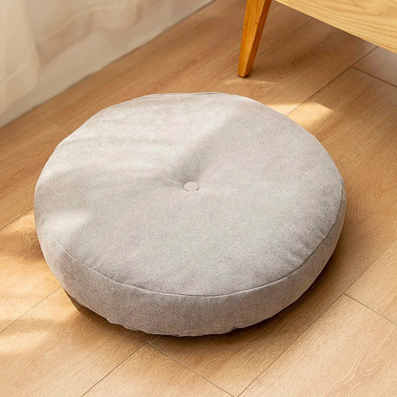 Rond Meditatie- en Yogakussen, zachte stof, ergonomisch, ideaal voor meditatie, yoga, decoratief vloerkussen.