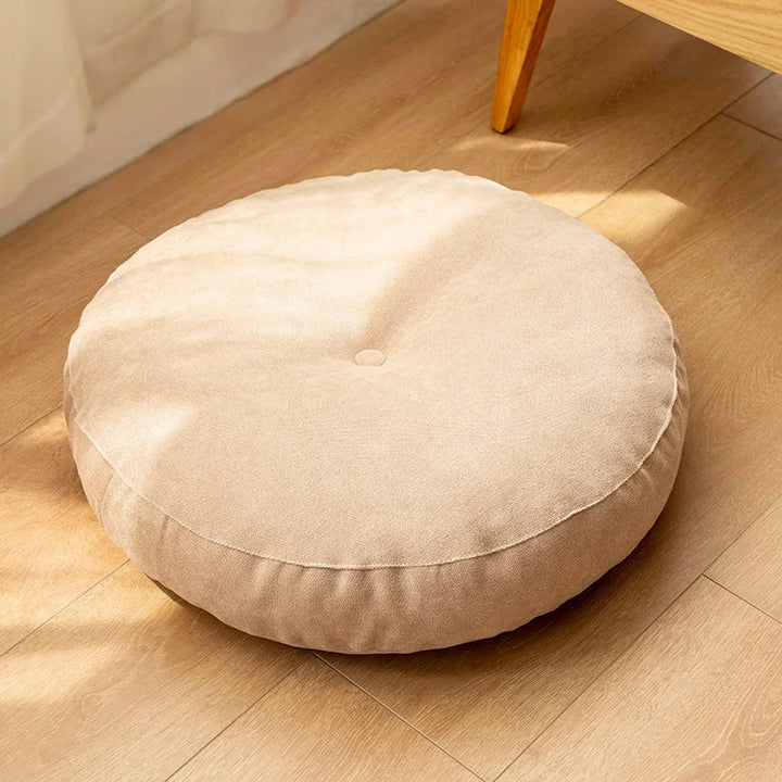 Rond Meditatie- en Yogakussen, zachte stof, ergonomisch, ideaal voor meditatie, yoga, decoratief vloerkussen.