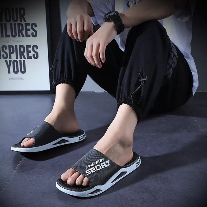 Antislip en ademende unisex sportsandalen, stijlvol tweekleurig in Geel+Zwart, perfect voor actieve dagen.