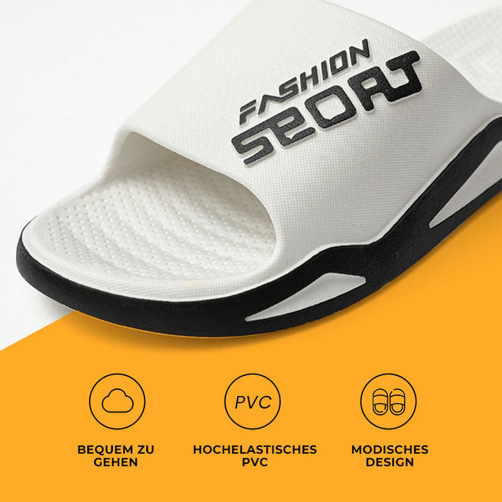 Antislip en ademende unisex sportsandalen, stijlvol tweekleurig in Geel+Zwart, perfect voor actieve dagen.