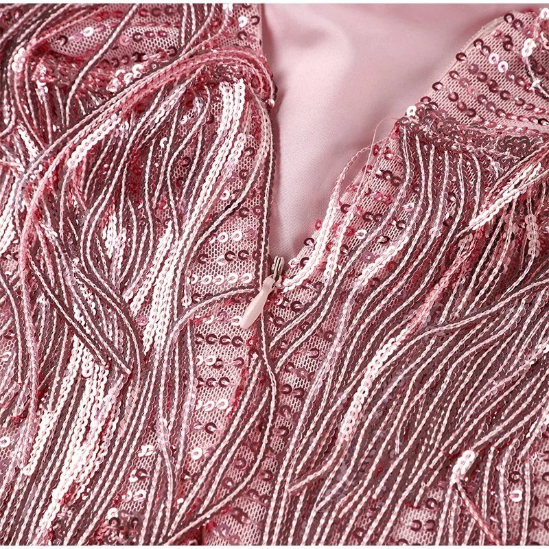 Glamoureuze cocktailjurk met pailletten voor dames