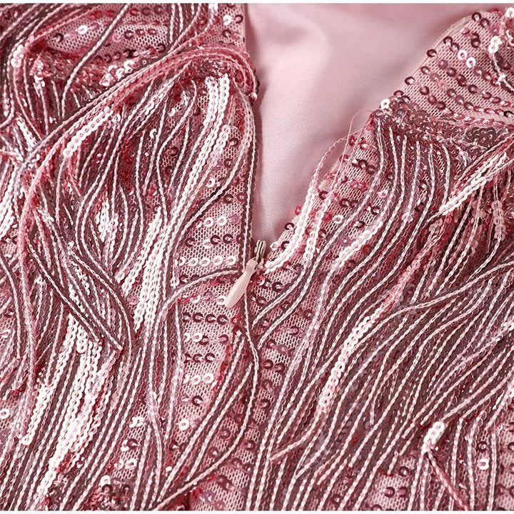 Glamoureuze cocktailjurk met pailletten voor dames