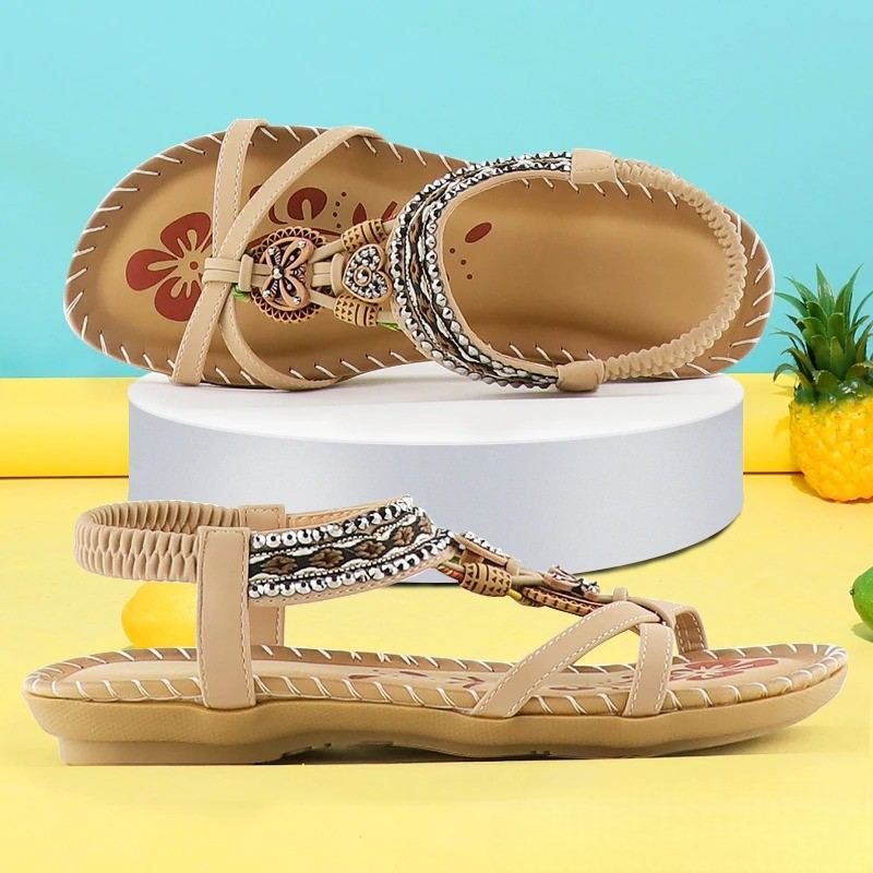 Duurzame vegan sandalen voor dames, bieden orthopedisch comfort en elegantie in de zomer.