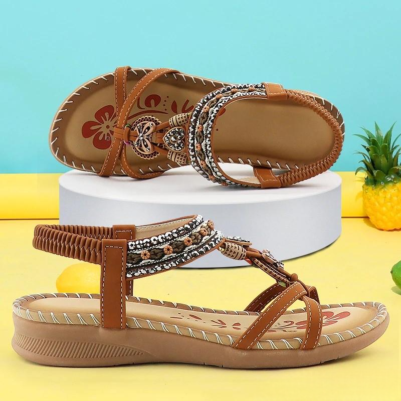 Comfortabele dames sandalen met plateau, orthopedisch en anti-slip, perfect voor wandelen.