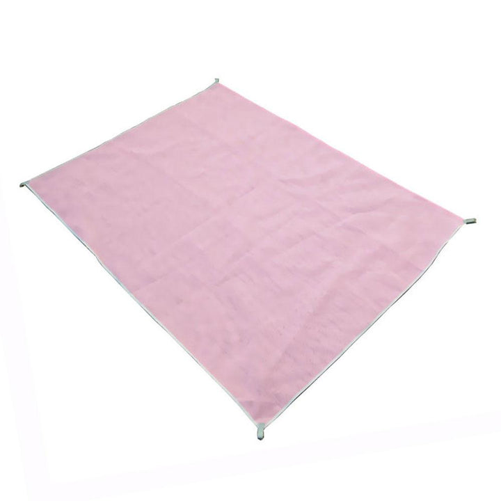 Zandvrije roze strandmat XXL 200x200, zandafstotend ontwerp, perfect voor zonnige dagen op het strand of in het park.