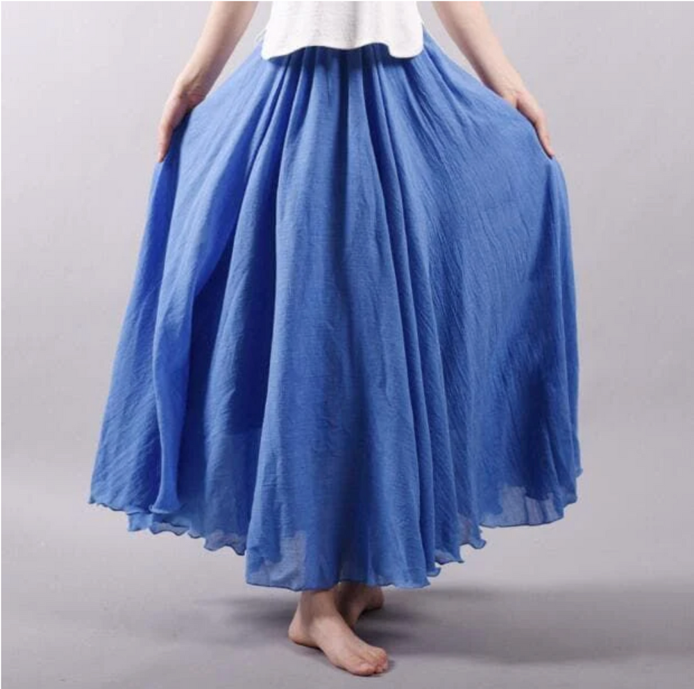 Chique Wanadan damesrok in zomerontwerp, veelzijdig te combineren, in zachte kleuren, ideaal voor dagelijks gebruik en elegantie.