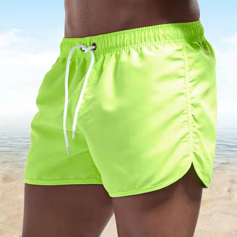Sneldrogende heren zwemshorts met verstelbare tailleband, stijlvol ontwerp en praktische zak, ideaal voor het strand.
