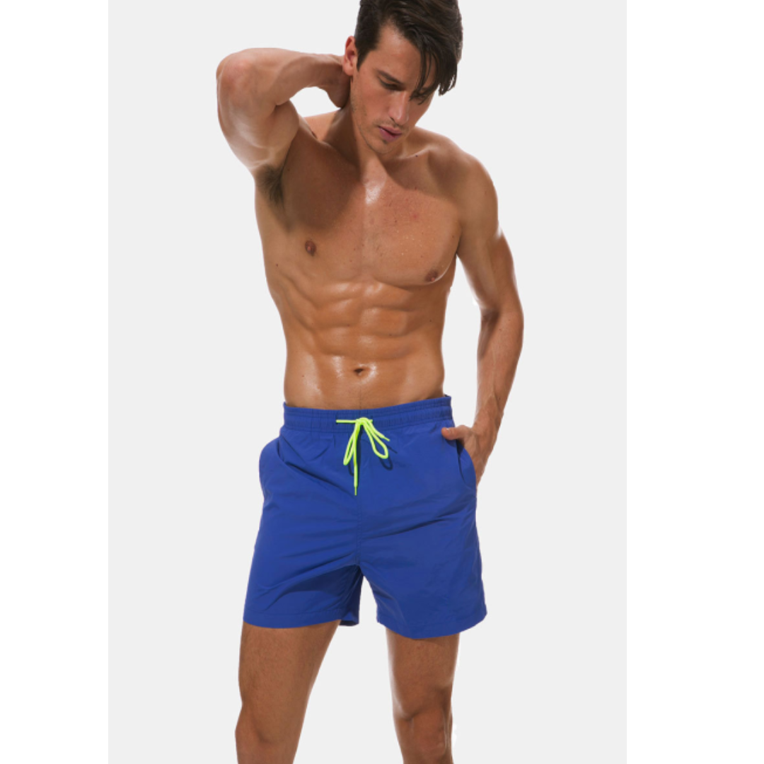 Sneldrogende heren zwemshorts, modern, kleurrijk, met zakken, ideaal voor het strand, biedt comfort en snelle droging