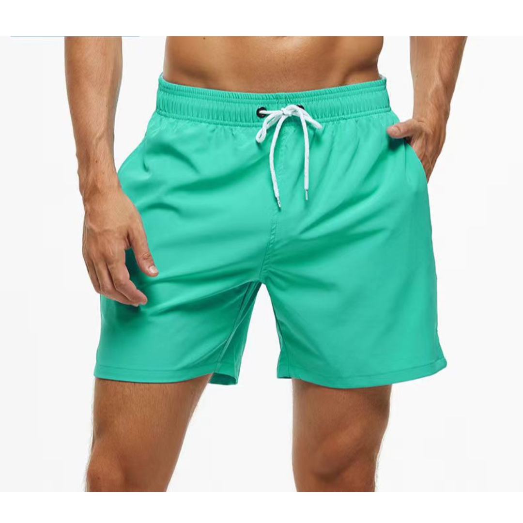 Sneldrogende heren zwemshorts, modern, kleurrijk, met zakken, ideaal voor het strand, biedt comfort en snelle droging