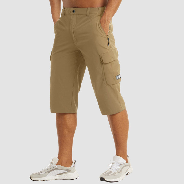 Sneldrogende heren cargoshorts, veelzijdig, beige, met ruime zakken, perfect voor outdoor avonturen en comfortabel.